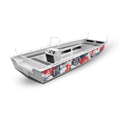 Tire Splatter America Fishing Boat Wraps