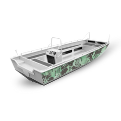 Tire Splatter Mint Chocolate Chip Fishing Boat Wraps