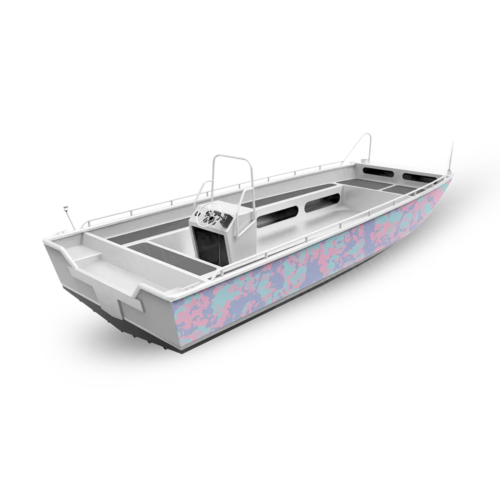 Treetop Cotton Candy Fishing Boat Wraps