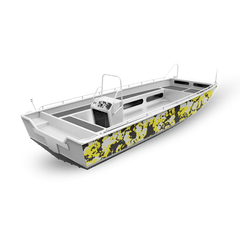 Treetop Yellow Tiger Fishing Boat Wraps