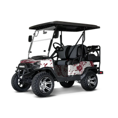 Bloodbath White Golf Cart Wraps