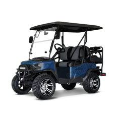Compound Elite Blue Golf Cart Wraps