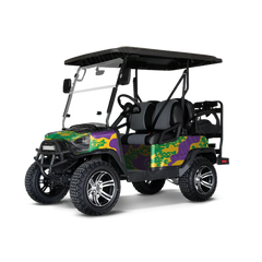 Compound Mardi Gras Golf Cart Wraps