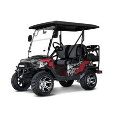 Compound Red Tiger Golf Cart Wraps