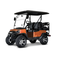 Crystal Elite Orange Golf Cart Wraps