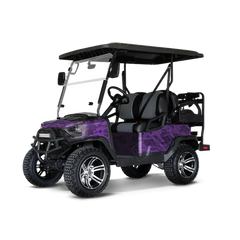 Crystal Elite Purple Golf Cart Wraps