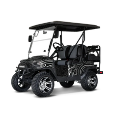 Damascus Black Golf Cart Wraps
