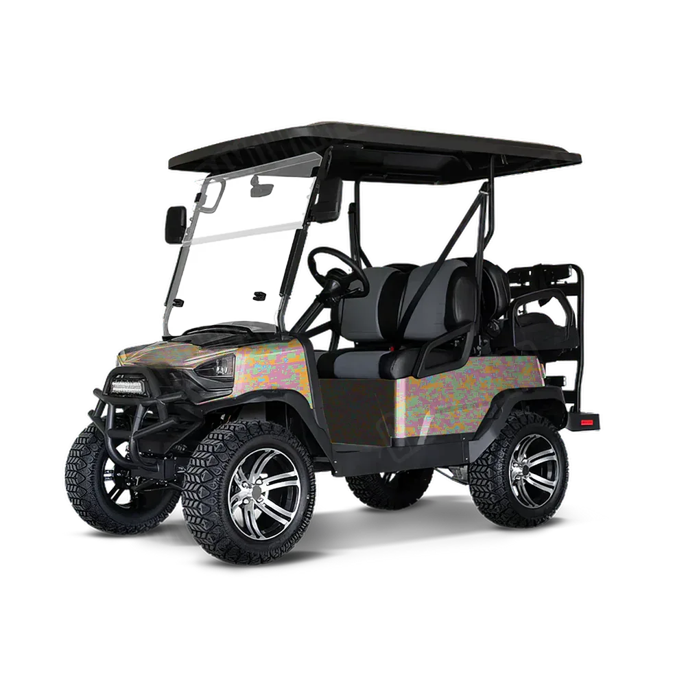 Digital Sherbert Golf Cart Wraps