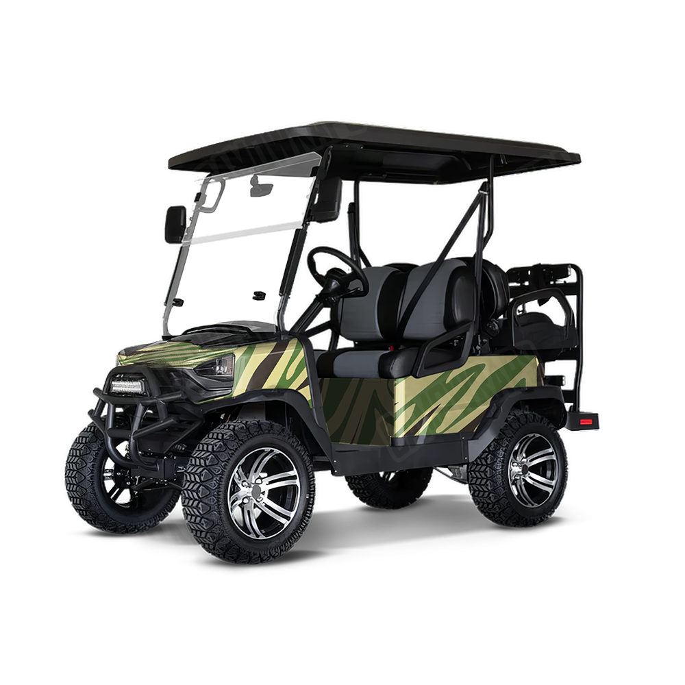 Fun Stripe Jungle Golf Cart Wraps
