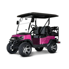 Halftone Splatter Elite Magenta Golf Cart Wraps