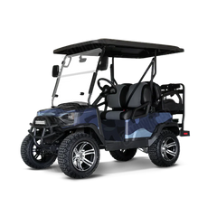 Classic Blue Urban Night Golf Cart Wraps