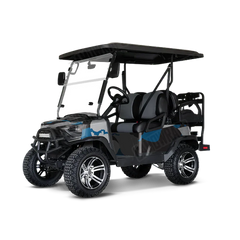 Ragged Blue Tiger Golf Cart Wraps