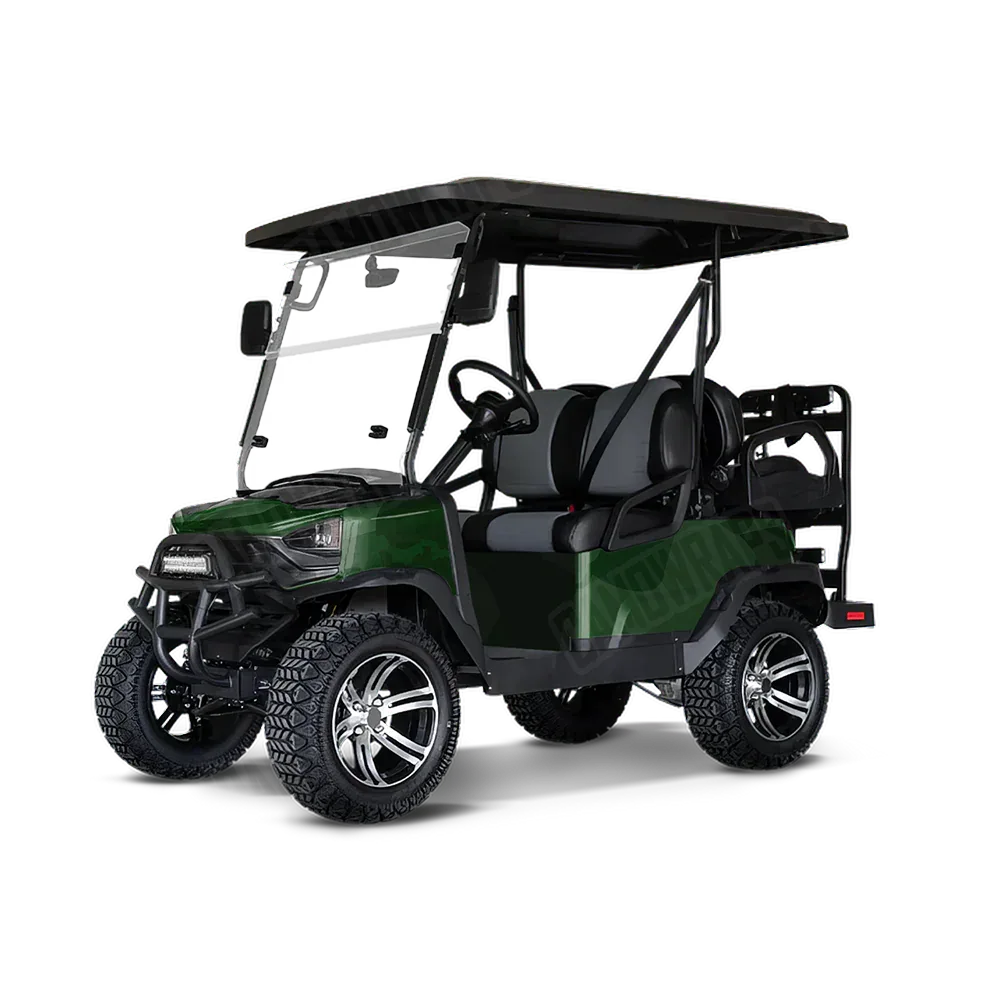 Ragged Elite Green Golf Cart Wraps