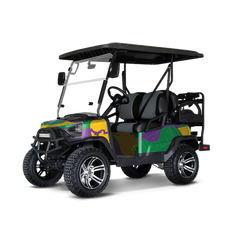 Ragged Mardi Gras Golf Cart Wraps
