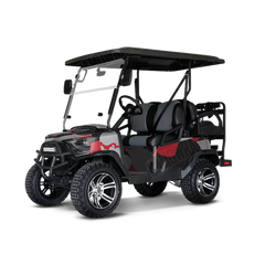 Ragged Red Tiger Golf Cart Wraps