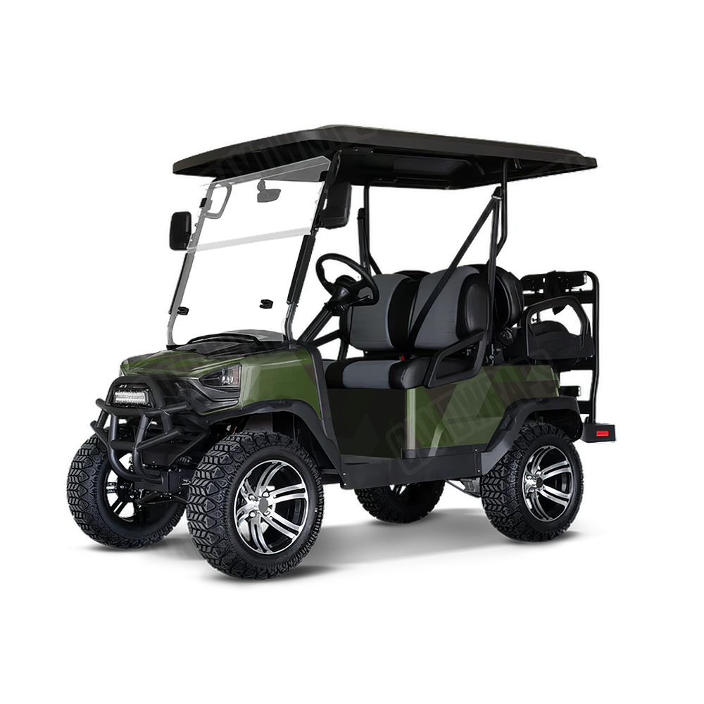 Triangle Army Dark Green Golf Cart Wraps