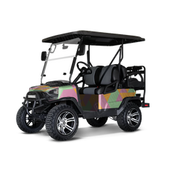 Triangle Sherbert Golf Cart Wraps