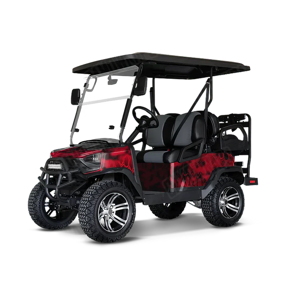Kryptek Diablo Golf Cart Wraps