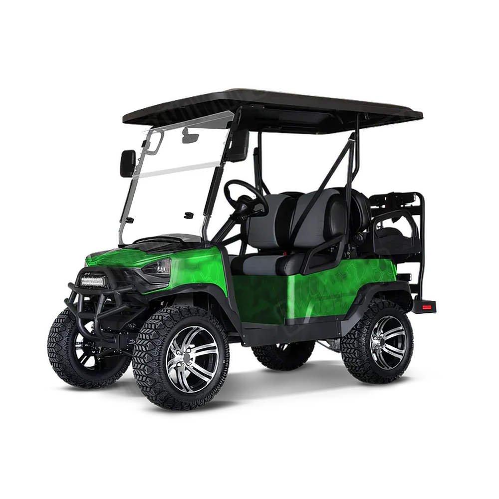 Kryptek Green Golf Cart Wraps