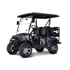Ragged Blue Tiger Golf Cart Wraps