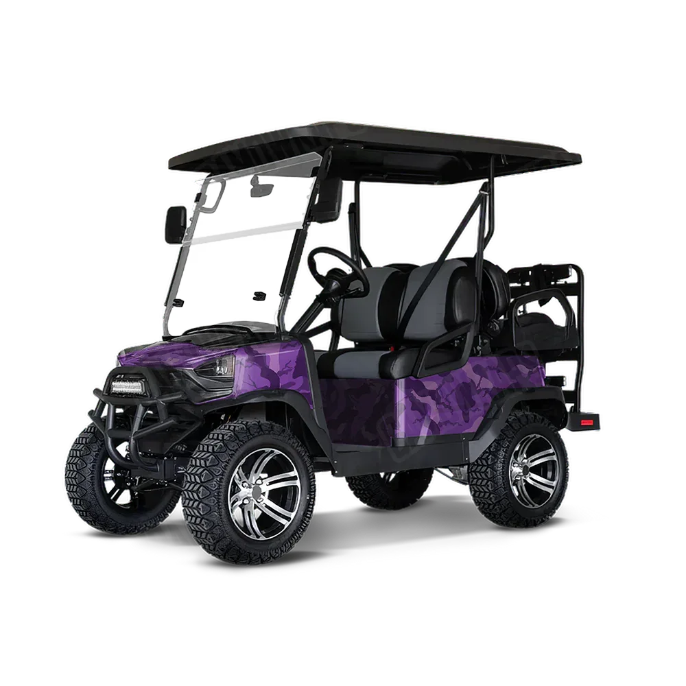 Ragged Elite Purple Golf Cart Wraps