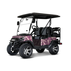 Ragged Floral Golf Cart Wraps