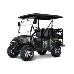 Ragged Green Tiger Golf Cart Wraps