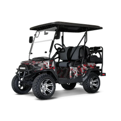 Ragged Red Tiger Golf Cart Wraps