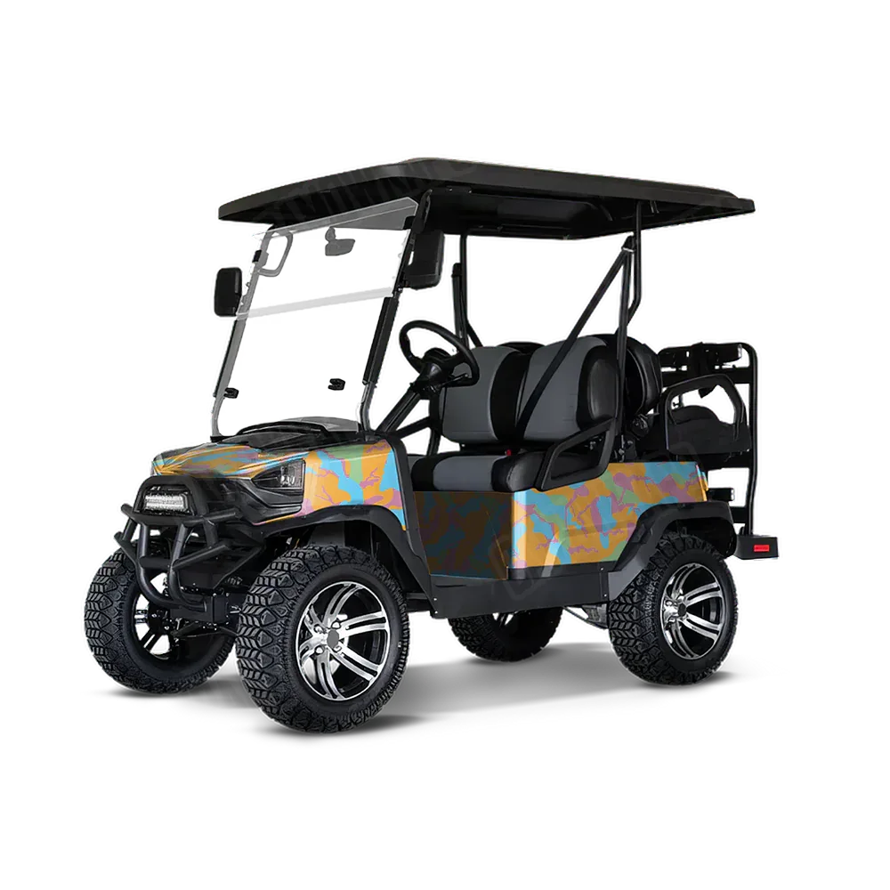 Ragged Sherbert Golf Cart Wraps