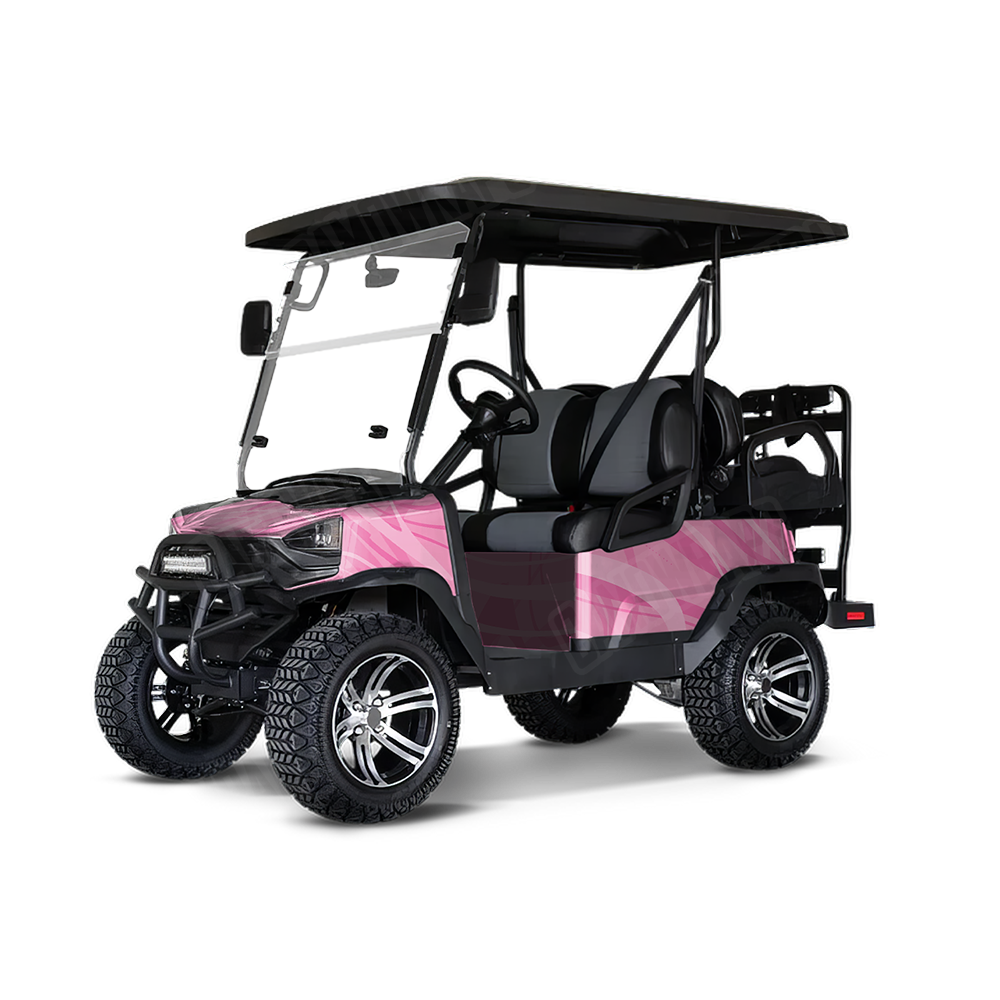 Liquid Smoke Elite Pink Golf Cart Wraps