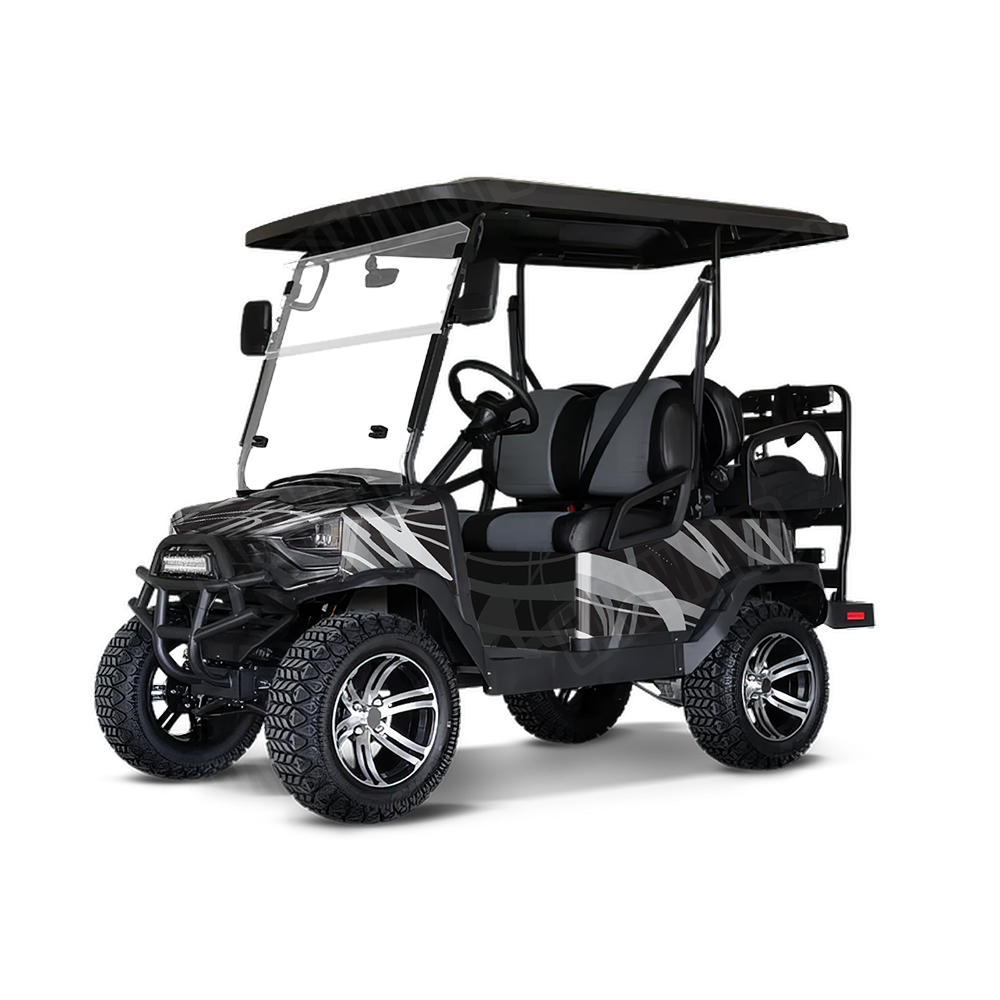 Liquid Smoke Urban Night Golf Cart Wraps
