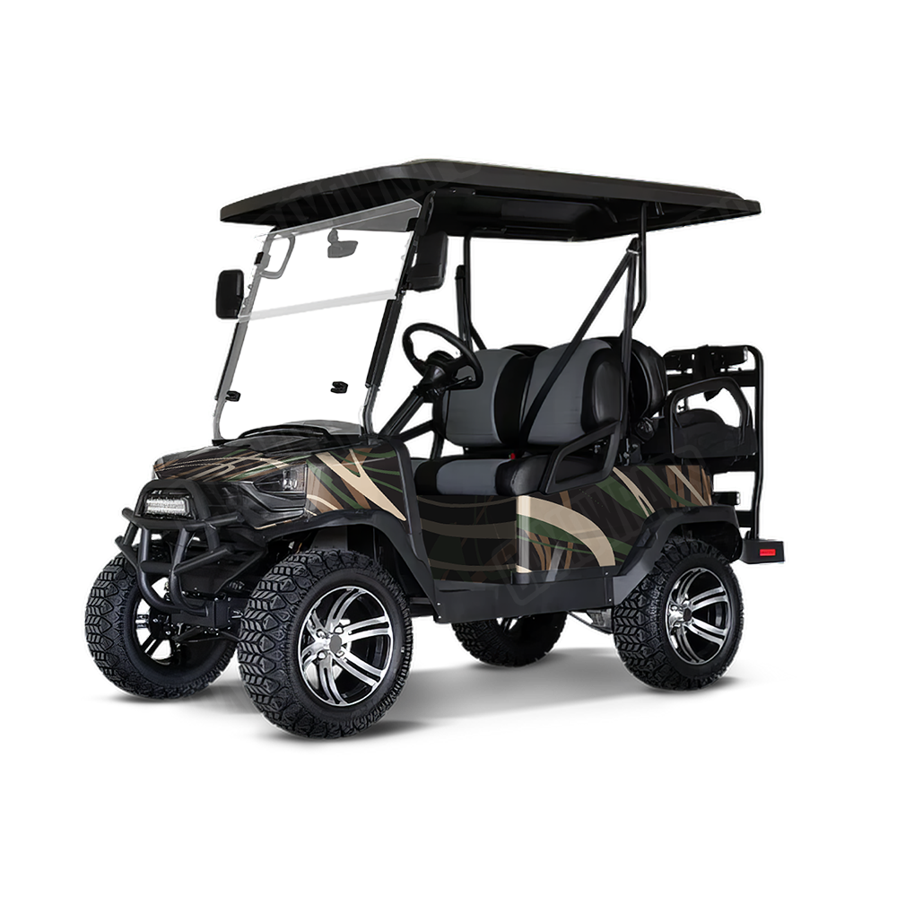Liquid Smoke Woodland Golf Cart Wraps