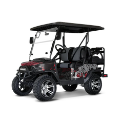 Pasted Red Tiger Golf Cart Wraps