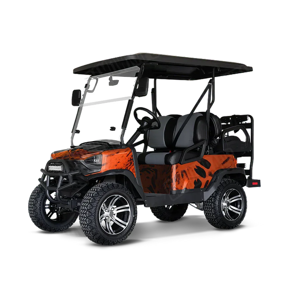 Prym1 Camo Blaze Orange Golf Cart Wraps