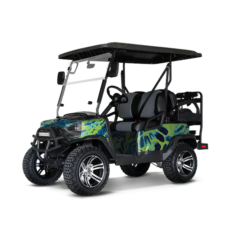 Prym1 Camo Blue Tang Golf Cart Wraps