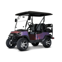 Realtree WAV3 Red Blue Golf Cart Wraps