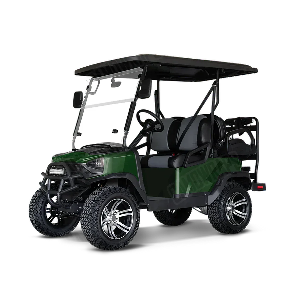 Shattered Elite Green Golf Cart Wraps
