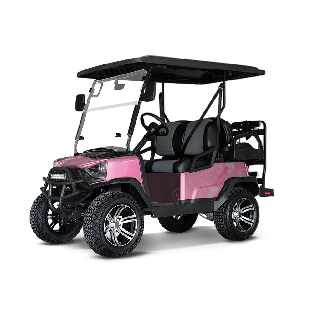 Shattered Elite Pink Golf Cart Wraps