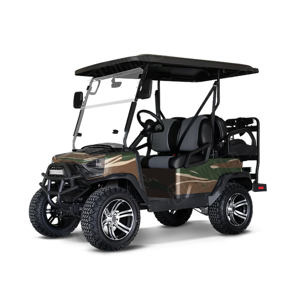 Shredded Woodland Golf Cart Wraps