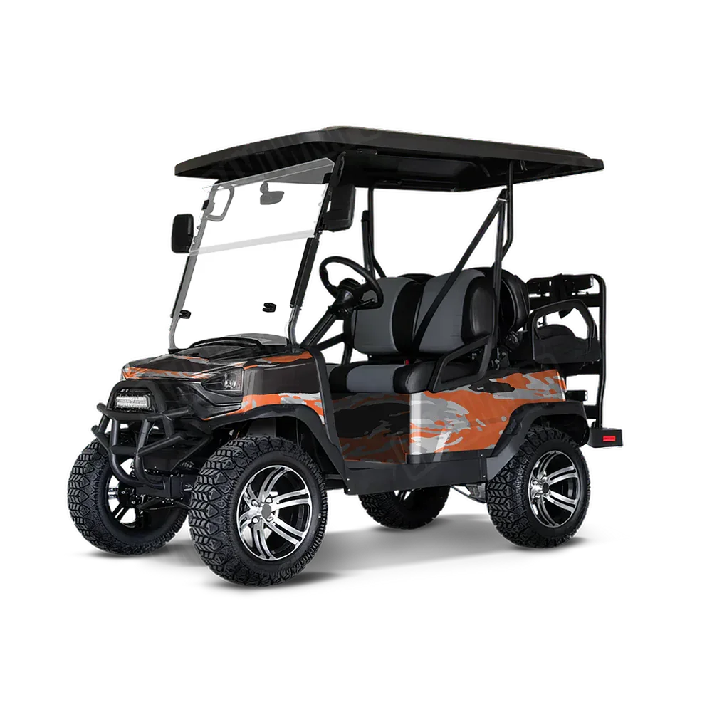 Vietnam Tiger Stripe Orange Tiger Golf Cart Wraps