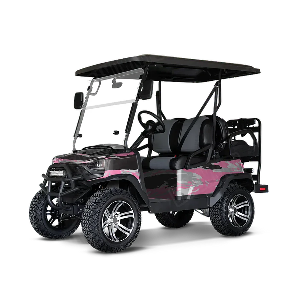 Vietnam Tiger Stripe Pink Tiger Golf Cart Wraps