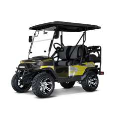 Vietnam Tiger Stripe Yellow Tiger Golf Cart Wraps