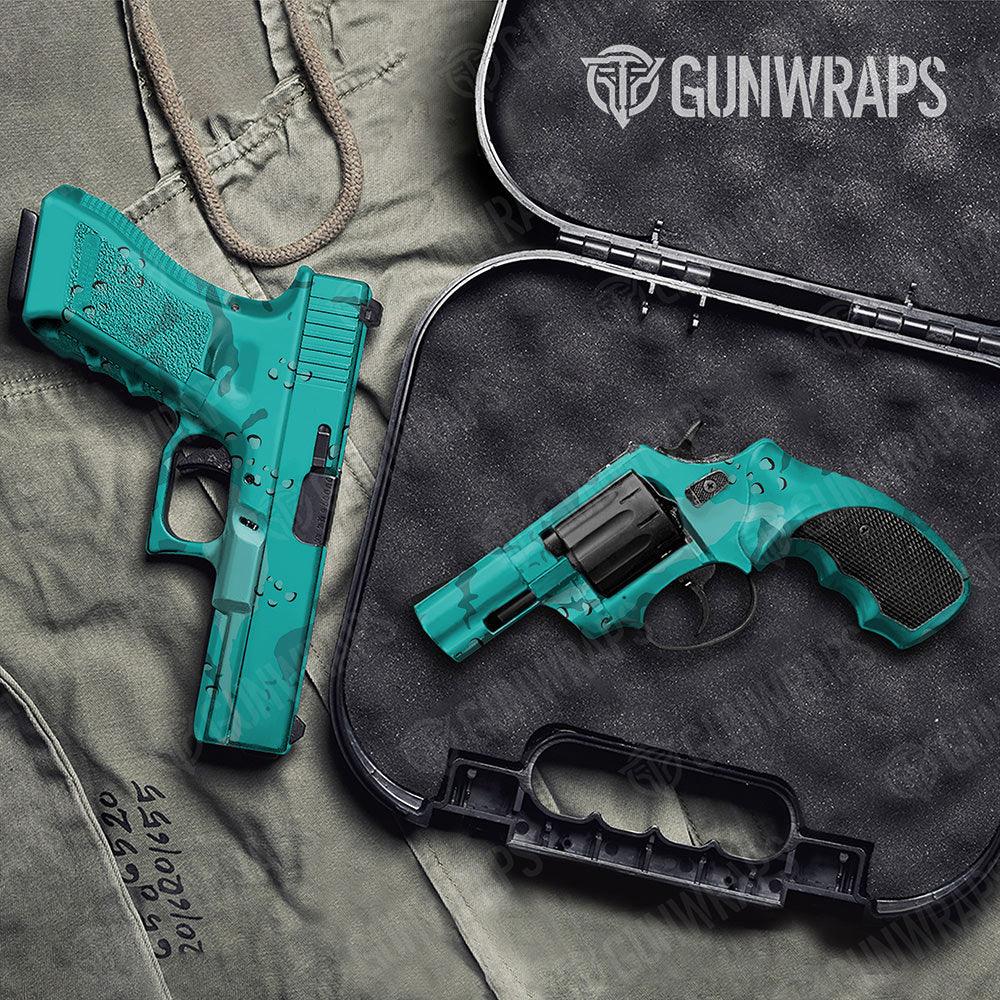 Battle Storm Elite Tiffany Blue Handgun Gun Skin Vinyl Wraps