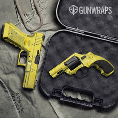 Battle Storm Elite Yellow Handgun Gun Skin Vinyl Wraps