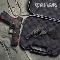 Cumulus Blue Copper Handgun Gun Skin Vinyl Wraps