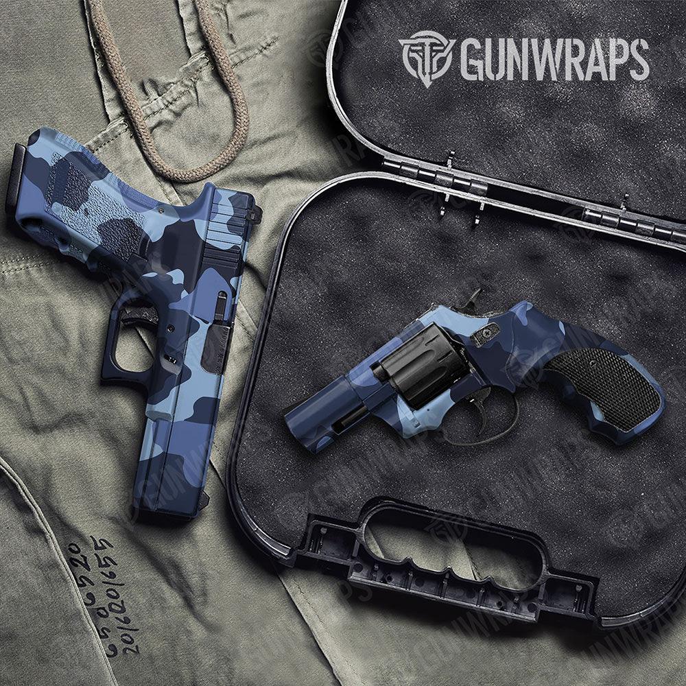 Cumulus Blue Urban Night Handgun Gun Skin Vinyl Wraps