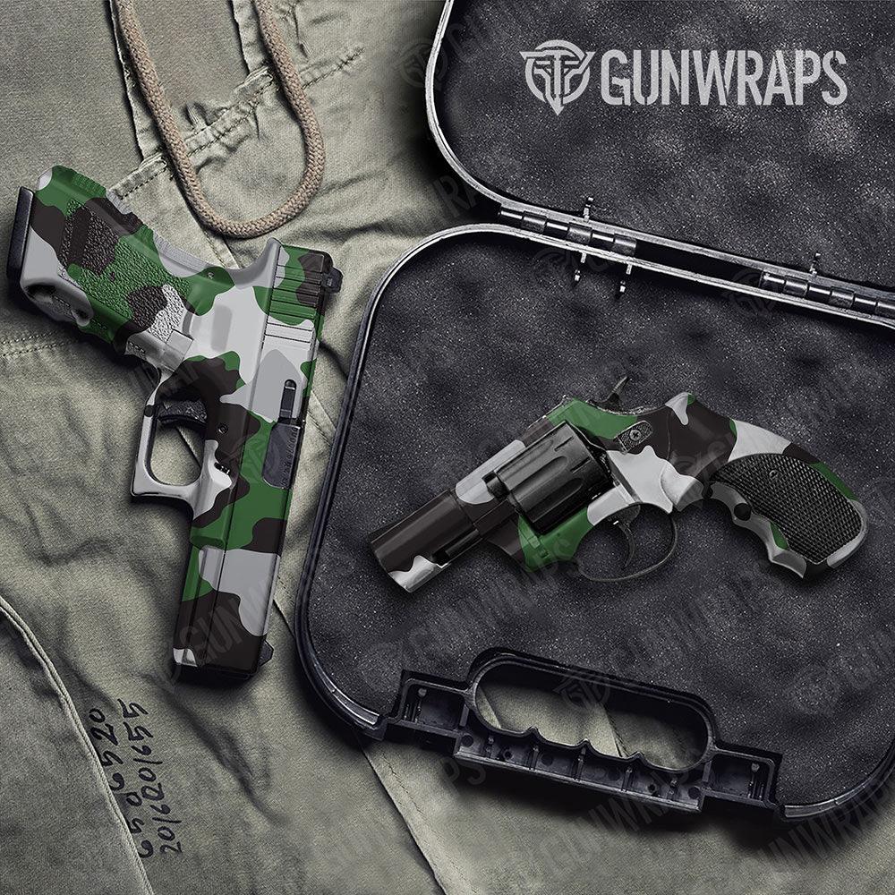 Cumulus Green Tiger Handgun Gun Skin Vinyl Wraps