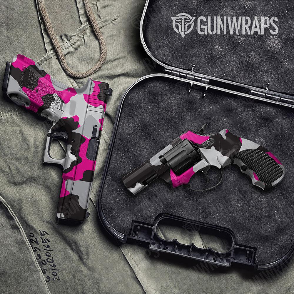 Cumulus Magenta Tiger Handgun Gun Skin Vinyl Wraps