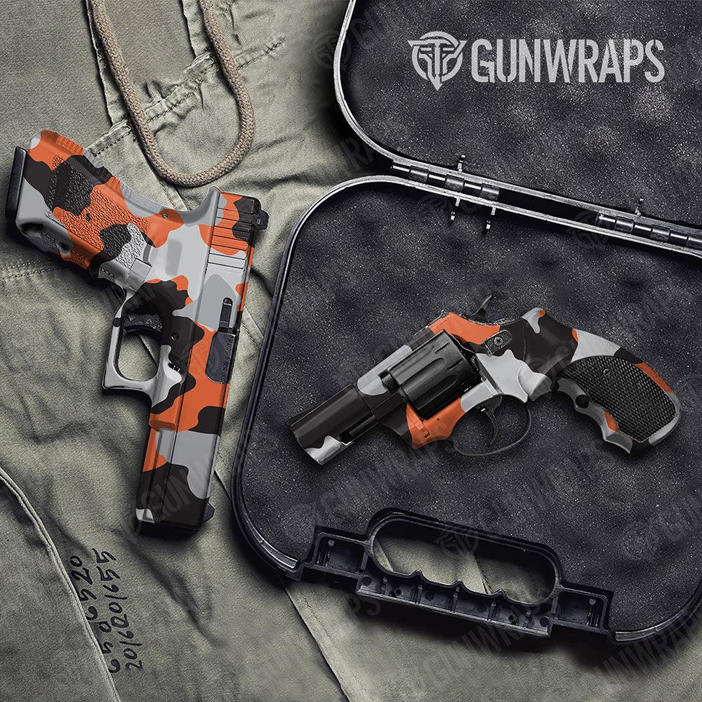 Cumulus Orange Tiger Handgun Gun Skin Vinyl Wraps