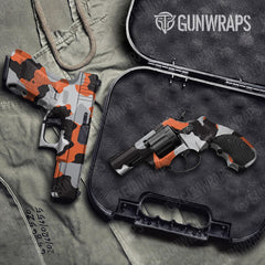 Cumulus Orange Tiger Handgun Gun Skin Vinyl Wraps